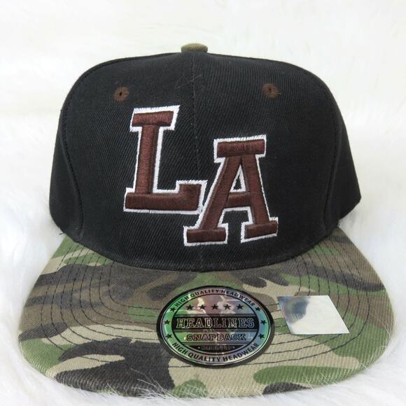Headlines LA Camo Snapback Hat - Picture 1 of 10